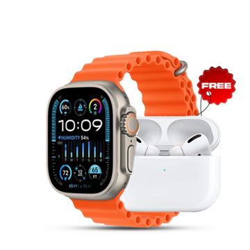 🎧 AirPods Pro 2 + ⌚ Ultra 7-in-1 Smartwatch Combo | Premium Sound & Smart Style Deal