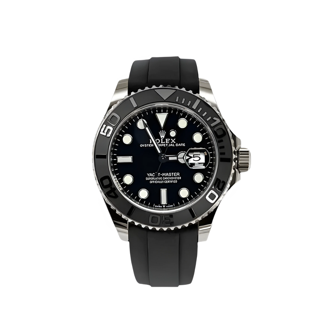 ✨ (Golden) Rolex Stylish Watch for Men | Rubber Strap | Steel Bezel | Heavy Master Lock.