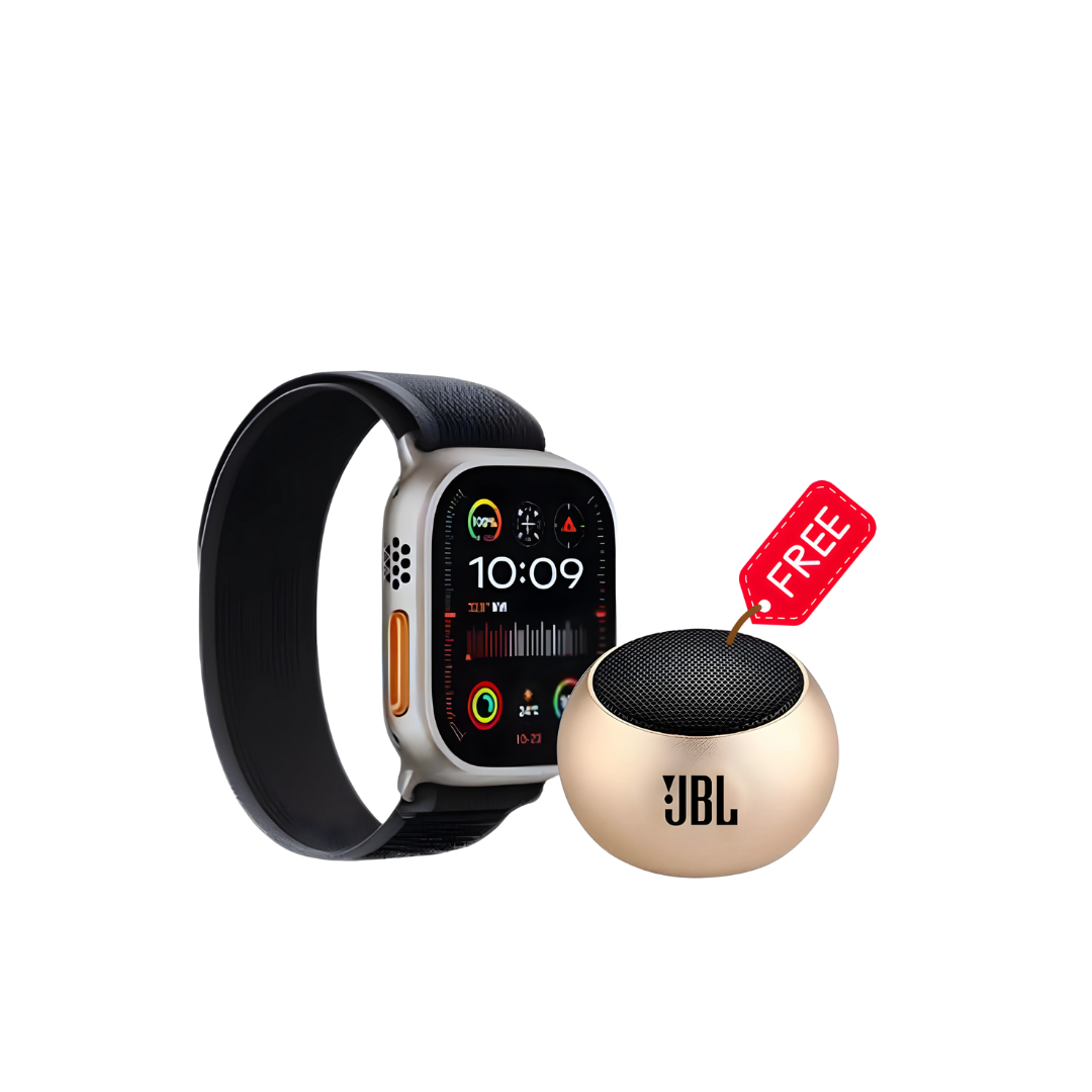 🔥 Ultra 2 – Crown K16 Smartwatch Bundle | Free P47 Wireless Headphone + 7 Straps
